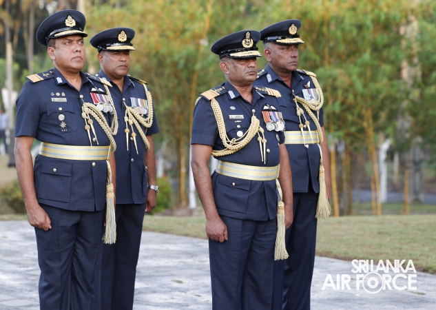 SLAF FALLEN WAR HEROES HONOURED AT THE WAR HEROES MONUMENT SLAF TRADE TRAINING SCHOOL, EKALA